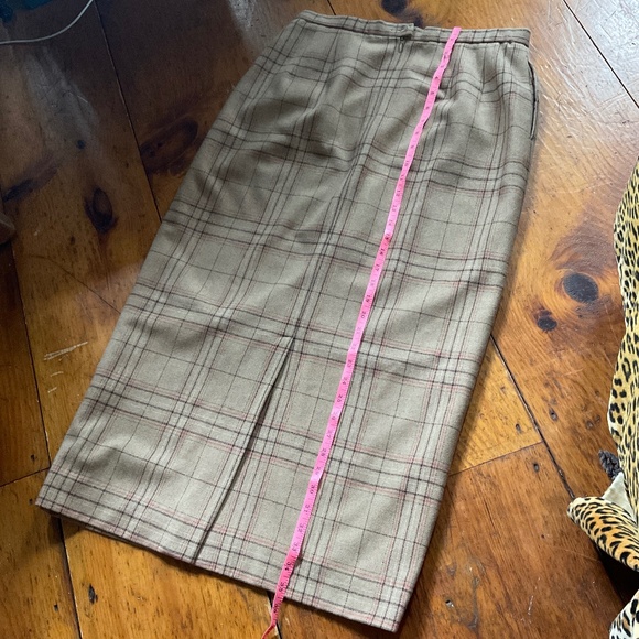 Pendleton Women's 100% Virgin Wool Plaid Maxi Skirt Size 12 Made in USA Vintage - Picture 8 of 9